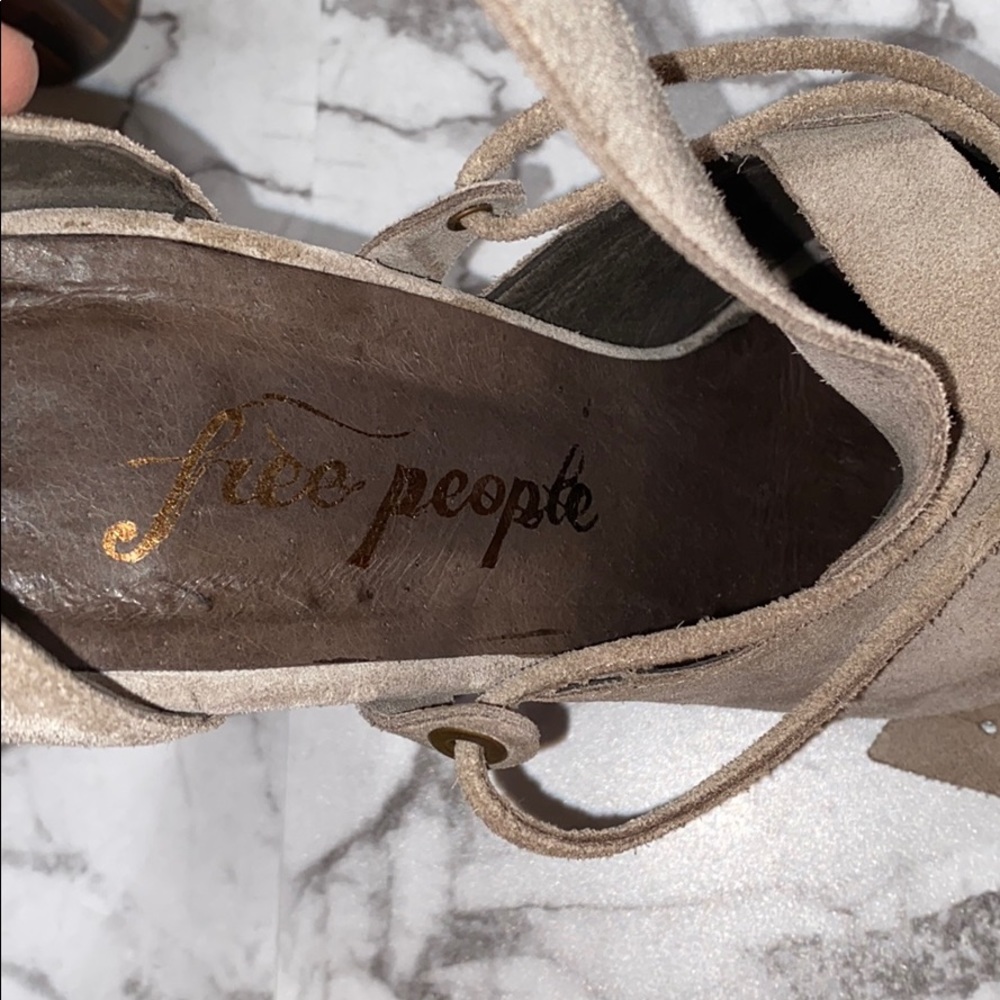 Free People Nouvella Wrap Suede Heels - Picture 9 of 11